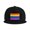 Black, variant on Snapback Hat Gay-Pride Flag Adjustable Flat Bill Brim Hat for Men Women Casual Wear Gray