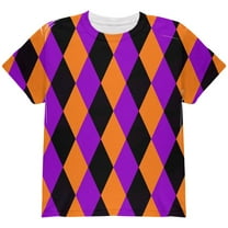 Halloween Court Jester Costume All Over Youth T Shirt Multi YSM