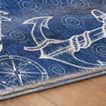 thumbnail image 5 of Addison Rugs Dream Shag Premium Machine Washable Transitional Nautical Navy Rectangle Rug, 8' x 10', 5 of 8