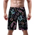 thumbnail image 1 of NICKSUN Men's Swim Trunks, Cute Print Quick Dry Summer Board Beach Shorts with Mesh Lining and Pockets, 1 of 6