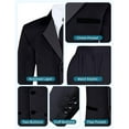 thumbnail image 3 of S.H. Churchill & Co 5-Piece Boys' Tuxedo Suit Set | Includes a Premium Formal Jacket, Pants, Shirt, Vest , and Bow Tie, 3 of 7