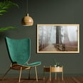 thumbnail image 2 of Yosemite Wall Art with Frame, Evergreen Forest and Walkway in Sequoia National Park Foggy Morning Nature Art, Printed Fabric Poster for Bathroom Living Room, 35" x 23", Grey Brown, by Ambesonne, 2 of 2