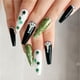 thumbnail image 5 of Manicura para El Día de San Patricio: 24 Láminas de Uñas Reutilizables de Colores Brillantes, Color Liso, Estilo Largo, 1 Ml | Uñas Postizas Acrílicas Francesas con Pegamento | Juego de Uñas Postizas, 5 of 5