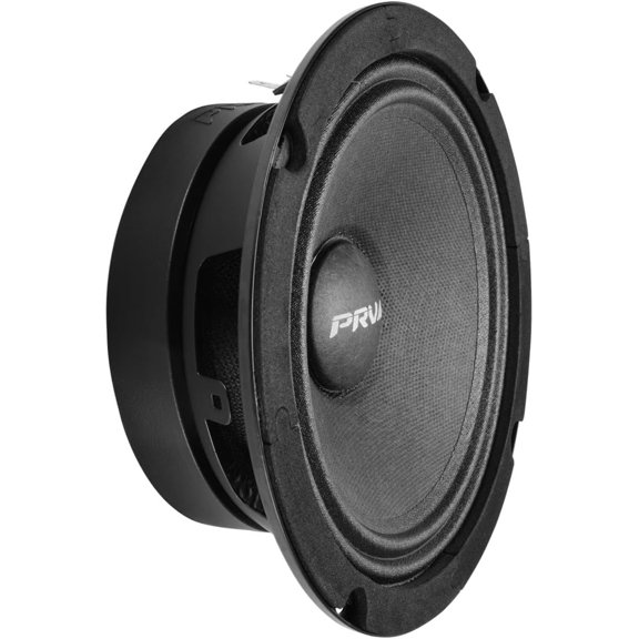 AUDIO Altavoz de rango medio poco profundo de 6.5 pulgadas, 6MR200A-4, 200 vatios, 4 ohmios de montaje poco profundo altavoz delgado de audio para coche, bobina de voz de 1.5 pulgadas, compacto