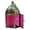 Pink, variant on In the Breeze 9202 — Green Mini Square Tealight Lantern — Moroccan-Style Boho Chic Tealight Glass and Metal Tabletop Lantern