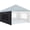 Black, variant on Jorohiker Sunshade Sidewall with Mesh Window, Instant Canopy SunWall for 10x10 Pop Up Canopy Frame, 1 Pack Sunwall ONLY, Silver-Coated White