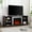 Cherry, variant on 58" Fireplace TV Stand for TVs up to 65", Entertainment Center with 23" Electric Fireplace, Wooden TV and Media Console with Storage Cabinets for Living Room, Cherry