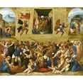 thumbnail image 2 of Ludovico Mazzolino 17x15 Gold Ornate Wood Frame and Double Matted Museum Art Print Titled - Massacre of the Innocents (1510 - 1530), 2 of 4