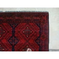 thumbnail image 5 of Ahmedani Linen Afghan Khal Muhamadi Dark Red Rectangle Adult Home Decor Living Room & Bedroom Area Rug Hand Knotted Wool Carpet (6.5x4.0) Foot, 5 of 9