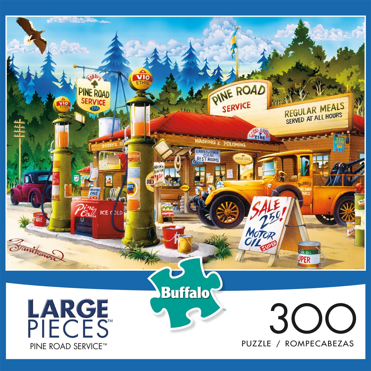 Buffalo Games - Large Piece - Pine Road Service - 300 ...