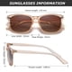 thumbnail image 5 of Gafas de sol DUSHINE polarizadas de estilo retro clásico para mujer, 5 of 7