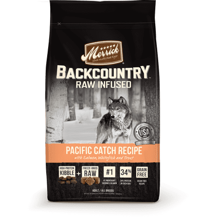Merrick Backcountry Grain-Free Raw Infused Pacific Catch Recipe Dry Dog Food, 12
