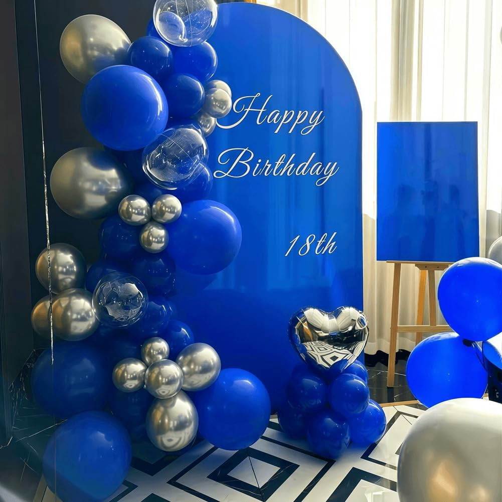 400 Pcs Blue Balloons 12 Inch Dark Blue Bulk Latex Balloon for Birthdays Weddings Party Decorations