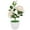 Cream White, variant on SPRING PARK Artificial Rose Flowers, Fake Plant, Realistic Artificial Flowers with Plastic Pot for Home Office Garden Decoration