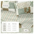 thumbnail image 4 of Great Bay Home Floral Patchwork Quilt Set with Shams (Twin / Twin XL, Floral Grid - Brown), 4 of 6