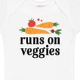 thumbnail image 4 of Inktastic Vegetarian Runs on Veggies Boys or Girls Baby Bodysuit, 4 of 5