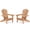 Light Brown, variant on Folding Adirondack Chair Set of 2 - Gray Solid Wood Lounge Patio Chairs for Garden, Outdoor, and Camping