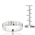 thumbnail image 3 of Platinum Women's Natural Diamond Wedding Ring (Size 8), 3 of 4