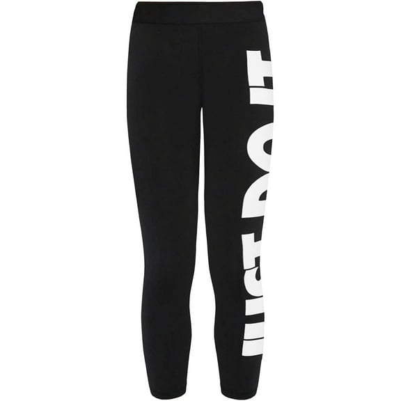 Nike Sportswear Essential Women's High-Waisted Graphic Leggings Color: Black/White Size: XS