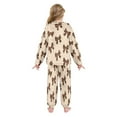 thumbnail image 3 of Fluffy Pajamas Set Fuzzy Winter Warm Pj Sets Pullover Tops and Long Pants Cute Brown Bow X-Small, 3 of 8