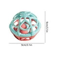 thumbnail image 3 of Newborn Infant Rattle Teether 3-6-12 Months Infant Toy Molar Chewable Soft Rubber Bells Hand Ball Toy, 3 of 6