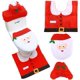 thumbnail image 1 of 3 piezas de adornos navideños para la tapa del inodoro,funda para el asiento del inodoro de Papá Noel y estera Decoraciones navideñas para el baño, 1 of 2