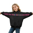 thumbnail image 3 of I Love You This Much Boys Hoodies Casual Long Sleeve Classic Hoodie Fashion Casual Oversized Toddler Boys Clothes 3-4 Years, 3 of 5