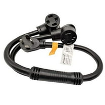 Parkworld 886603 NEMA 14-30 Splitter, Dryer 14-30P Male Plug to (2)14-30R Female Receptacle, Dryer 4-Prong 30 AMP 14-30 Y Adapter Cord