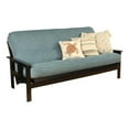 thumbnail image 6 of Full-size Linen Fabric Futon Mattress in Aqua Blue-Frame Not Included, 6 of 7