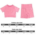 thumbnail image 5 of Seamless Workout Set for Women 2 Piece High Waisted Yoga Sports Shorts Tracksuits Athletic Outfits Gym Clothes-Rose Red-M, 5 of 6