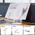 thumbnail image 3 of Holder Desktop Book Stand for Reading with 360 Rotating Base & Page Clips Foldable and Angle Adjustable for Cooking Book Holder Textbook Recipe Magazine Document Storybook Tablet, 3 of 6