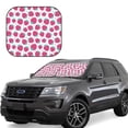 thumbnail image 6 of Kdxio Hand Drawn Strawberry Print 2-Piece Sun Shade Front Windshield - Foldable Car Front Window Sunshades for Most Sedans SUV Truck, 6 of 6