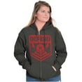 thumbnail image 4 of Defend Freedom Skull Crossbones 2A Zip Up Hoodie Men's Women's Brisco Brands S, 4 of 6