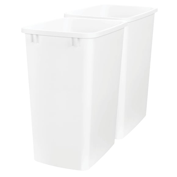 Contenedor de Basura Rev-A-Shelf de Polímero 35L para Gabinete de Cocina Paquete de 2