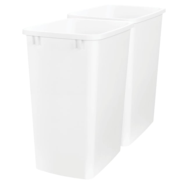 Contenedor de Basura Rev-A-Shelf de Polímero 35L para Gabinete de Cocina Paquete de 2