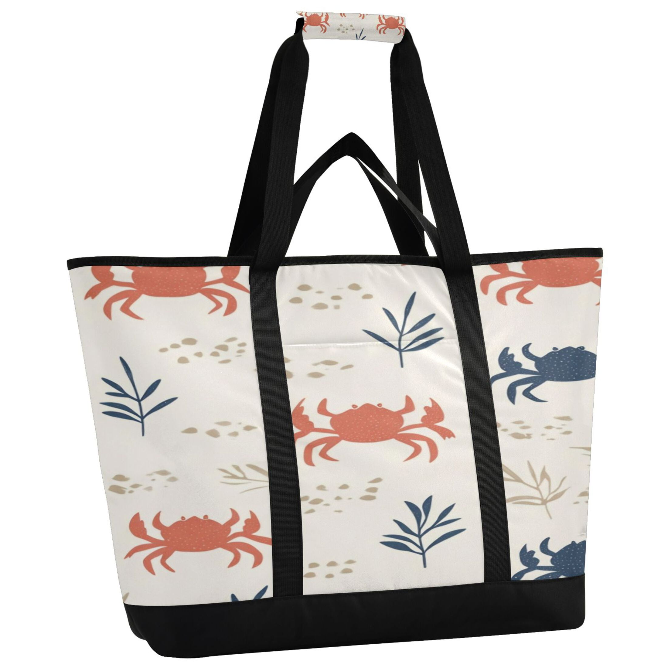 Large Hand-held Ice Pack Picnic Bag Insulation and Refrigeration Suitable for Shopping Picnics and Camping Yellow Crab