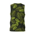 thumbnail image 2 of Rocae Tropical Palm Leaves Fern Leaf for Men's Basketball Jersey Lightweight and Breathable Athletic Tank Top,Quick-Drying Sports Jersey X-Large, 2 of 9