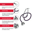 thumbnail image 2 of Ever Ready First Aid Dual Head Stethoscope for Medical Doctors, 27" Purple, 2 of 4
