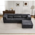 thumbnail image 2 of Compression Mahjong Sofa,Convertible Floor Sofa Bed,DIY Boneless Modular Sectional Sofa,No Assembly Required,Circle fleece fabric,Oversized 3 Seater with 3 Pillows,White, 2 of 24