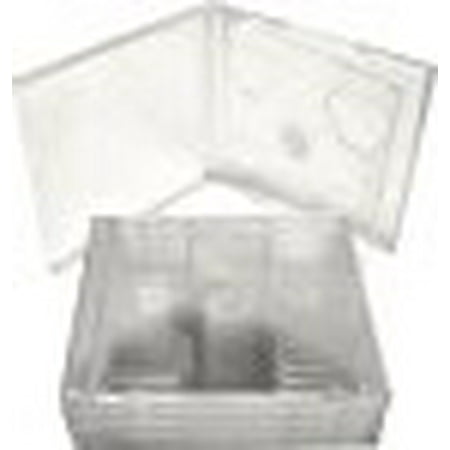 5 Double Slimline CD Jewel Boxes with Clear Tray #CD2R10CL(HOLDS 2 CDS IN THE SPACE OF ONE STANDARD SIZED JEWEL BOX!) by Square Deal Recordings & (Best Deals On Slimline Dishwashers)