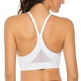 thumbnail image 3 of Women Sports Bra Seamless Wireless Sling Bra Beauty Back Yoga Workout Fitness Bra, White L, 3 of 5