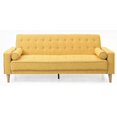thumbnail image 3 of Bedroom Modern Simple Fabric Sofa 220cm with Tufted Back and Removable Back & Arms, 3 of 5
