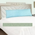 thumbnail image 3 of Elegant Comfort Ultra Soft Set of 2 Sea Waves Pint Pillowcases - 1500 Series Microfiber, Soft and Smooth Hidden Zipper Closure 2-Piece Pillow Covers - Body Pillowcase, Wave Aqua, 3 of 3