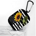 thumbnail image 2 of Sunflower American Flag Airpods Case Compatible with AirPods Pro Protective Shockproof Cover Wireless IBAOLEA Case with Key Chain for Teens Adults IBAOLEA 2 Sunflower Flag 01, 2 of 5