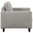 thumbnail image 3 of LexMod Empress Upholstered Armchair, 4-Inch, Light Gray, 3 of 5