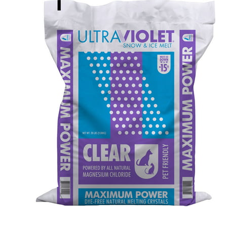 Ultraviolet® CLEAR Maximum Power Ice Melt, -15°F, 20 lb.