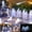 White, variant on Solar Icicle Lights Garden, Waterproof 5M 20LED Twinkling Ice Cone String Lights Window Hanging Decorative Fairy Lights 8Mode for Outdoor Indoor Home Christmas Tree Wedding-