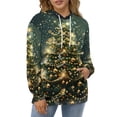 thumbnail image 3 of Christmas Tree Background Regular Fit Hoodie, Sporty Pullover Hooded Sweatshirt for Men Women L, 3 of 6