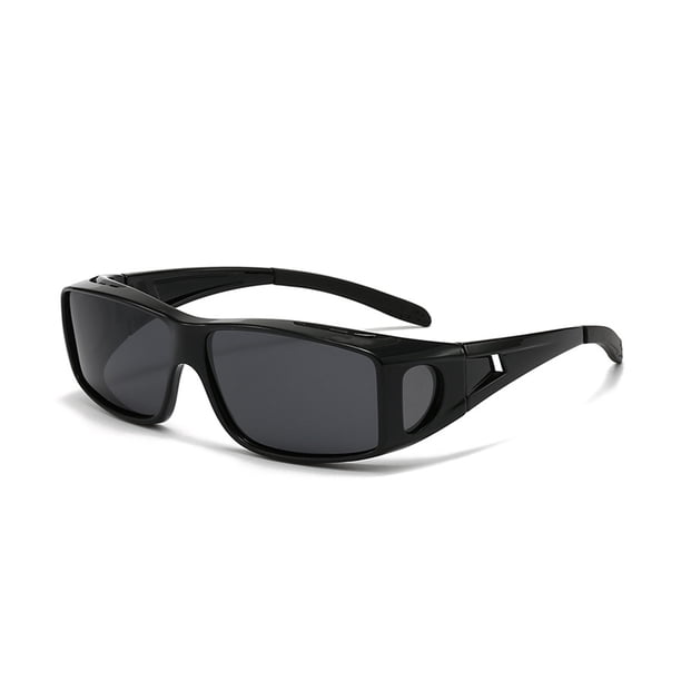 Gafas de visión nocturna polarizadas para conducción nocturna, antideslumbrantes, se ajustan sobre gafas de sol para hombres y mujeres, protección UV y alivio de la fatiga visual.