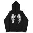 thumbnail image 1 of 2023 Sudaderas con estampado de mariposas oscuras europeas y americanas para hombres y mujeres, sudaderas con capucha góticas para parejas, sudaderas con cremallera de gran tamaño Harajuku, 1 of 5